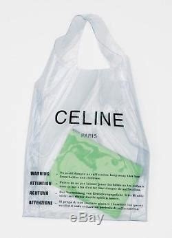 celine plastic bag ss18|More.